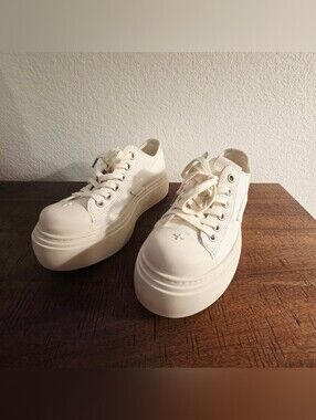 SMFK Compass Meteor Chunky Platform Shoes White Sneaker Womens EU 36 US 5.5